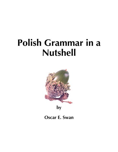 Polish Grammar in a Nutshell - Polish Language Website