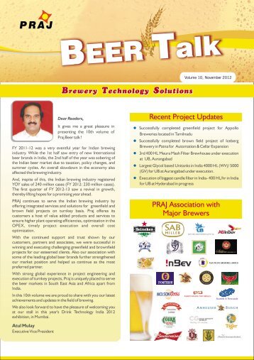 Beer Talk - Praj Industries - PRAJ Industries Ltd.