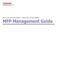 MFP Management Guide - Toshiba