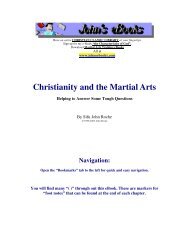 Christianity and the Martial Arts - usadojo.com