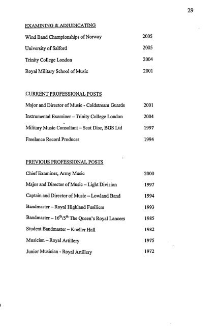 DOCTOR OF MUSICAL ARTS PERFORMANCE PORTFOLIO ...