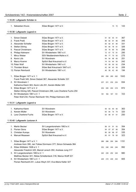 Ergebnisliste Kreismeisterschaft 2007 - Sportschützenverein St ...