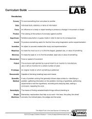 Inventing Lab Curriculum Guide - Chicago Children's Museum