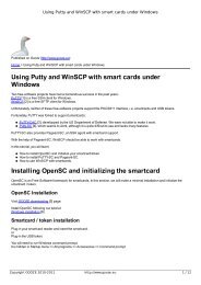 Using Putty and WinSCP with smart cards under Windows Installing ...