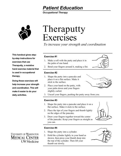 Theraputty Exercises - UWMC Health On-Line - University of ...