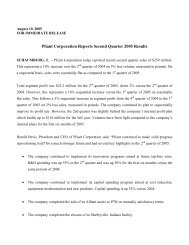 Pliant Corporation Reports Second Quarter 2005 Results - Flexible ...