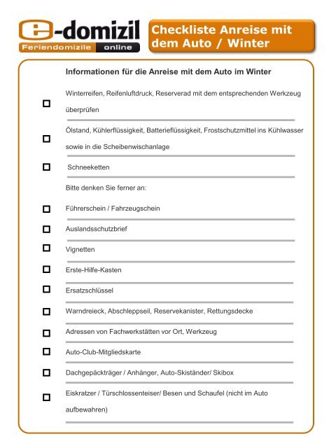 Unsere Winter-Checkliste für Ihr Auto