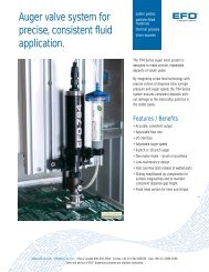 Auger valve system for precise, consistent fluid ... - Nordson EFD