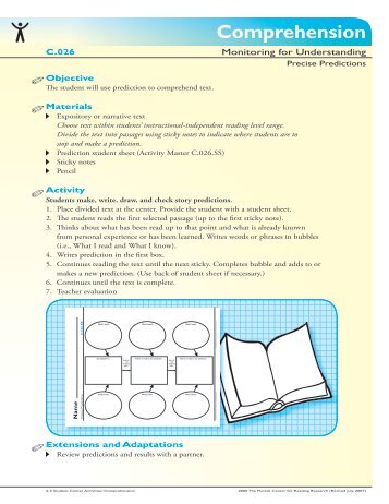 C.026b Precise Predictions - The Florida Center for Reading Research