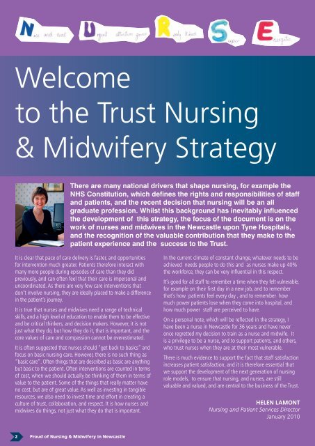 Proud of Nursing & Midwifery in Newcastle - Newcastle Hospitals