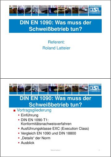 DIN EN 1090: Was muss der SchweiÃbetrieb tun? DIN EN 1090 ...