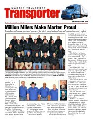 Million Milers Make Marten Proud - Marten Transport