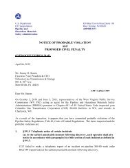 NOTICE OF PROBABLE VIOLATION and PROPOSED ... - PRIMIS
