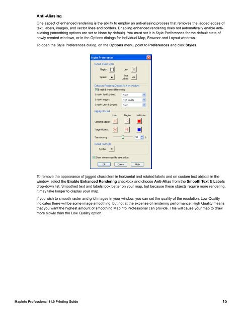 MapInfo Professional 11.0 Printing Guide - Product Documentation ...