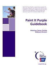 Paint It Purple Guidebook - Relay For Life