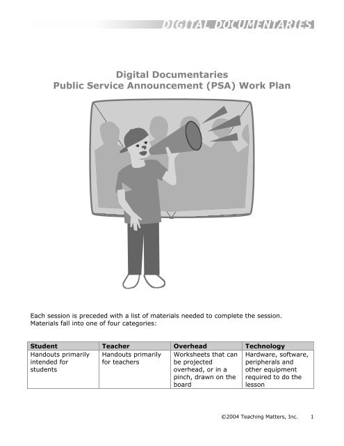 Digital Documentaries Public Service Teaching Matters