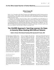 The CALMER Approach: Teaching Learners Six Steps to ... - STFM