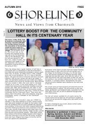 lottery boost for the community hall in its - Charmouth