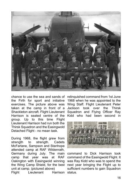 The History of Easingwold Air Cadets - Central & East Yorkshire ...