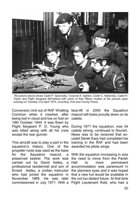 The History of Easingwold Air Cadets - Central & East Yorkshire ...