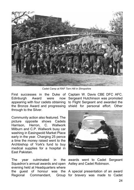 The History of Easingwold Air Cadets - Central & East Yorkshire ...