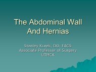 The Abdominal Wall And Hernias