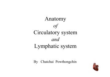Anatomy Circulatory system Lymphatic system - e-Learning