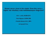 Breast cancer close to the nipple: Does this carry a higher risk ...