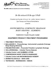 LYMPH DRAINAGE - COMPRESSION VASCULAR ... - HEAT Inc