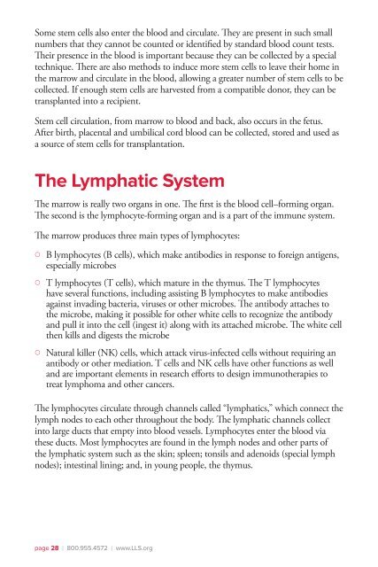 Chronic Lymphocytic Leukemia - The Leukemia & Lymphoma Society