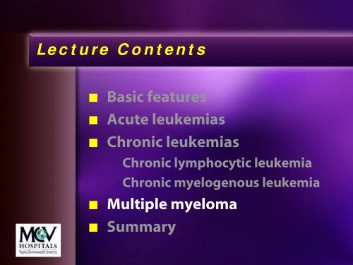 Leukemia Lecture Part 2 - Pathology