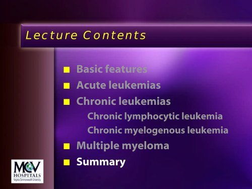 Leukemia Lecture Part 2 - Pathology