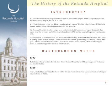 The History of the Rotunda Hospital