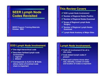 SEER Lymph Node Fields