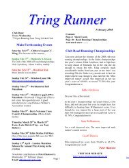 Tring Runner - Tring Running Club