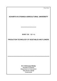 Ng ranga notes horticulture