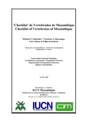 'Checklist' de Vertebrados de Moçambique Checklist of ... - Freiburg