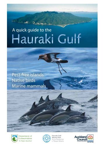 A quick Guide to the Hauraki Gulf (PDF - Department of Conservation