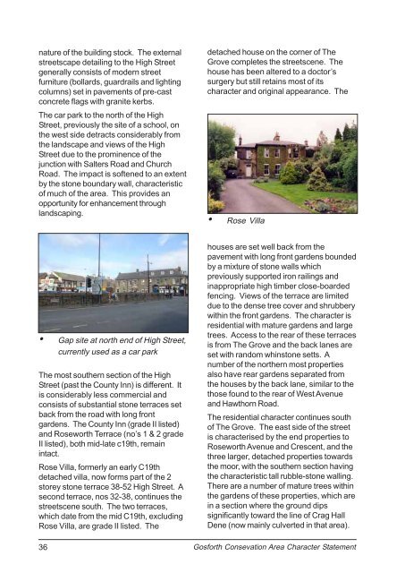 gosforth conservation area character statement - Newcastle City ...