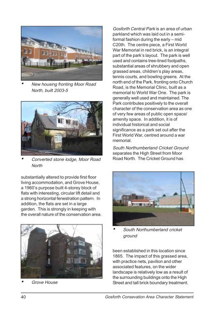 gosforth conservation area character statement - Newcastle City ...
