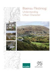 Blaenau Ffestiniog: Understanding Urban Character - Cadw - Welsh ...