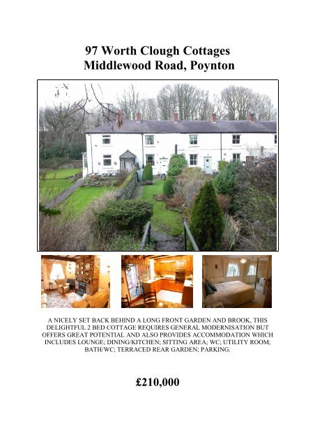 97 Worth Clough Cottages Middlewood Road, Poynton - Expert Agent