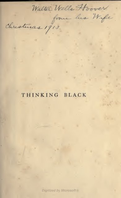 Thinking black; 22 years without a break in the long grass of Central ...