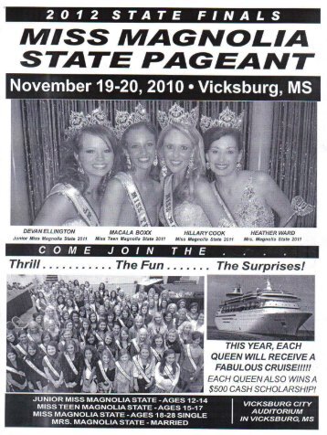 ' MISS MAGNOLIA STATE PAGEANT