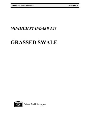 Minimum Standard 3.13 - Grassed Swale - Virginia Department of ...