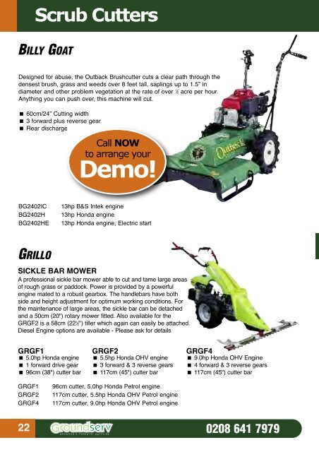 PRODUCT CATALOGUE Tel: 0208 641 7979 - Groundserv.co.uk