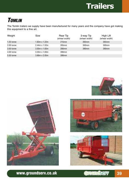 PRODUCT CATALOGUE Tel: 0208 641 7979 - Groundserv.co.uk