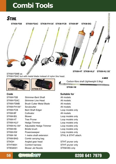 PRODUCT CATALOGUE Tel: 0208 641 7979 - Groundserv.co.uk