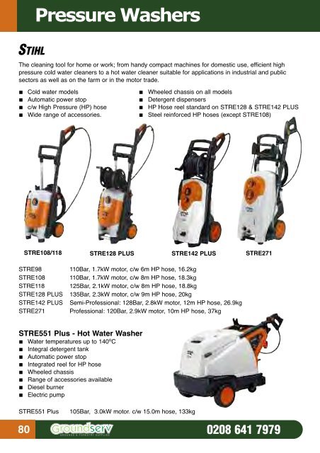 PRODUCT CATALOGUE Tel: 0208 641 7979 - Groundserv.co.uk