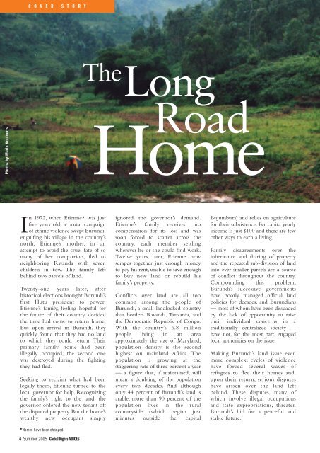 The Long Road Home - Global Rights